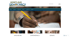 Desktop Screenshot of heartlanddemocracy.org